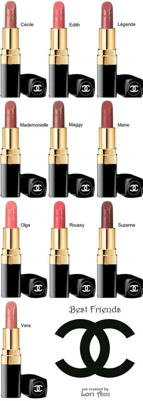 chanel lip|Chanel lip color chart.